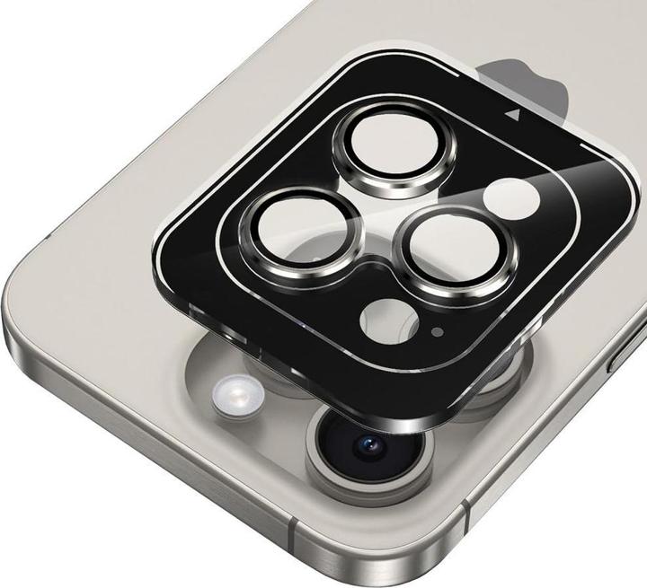 Actual product image Hofi Camring Pro+ Kameraschutz Iphone 15 Pro / 15 Pro Max Klar (1 pcs., Apple iPhone 15 Pro, Apple iPhone 15 Pro Max)