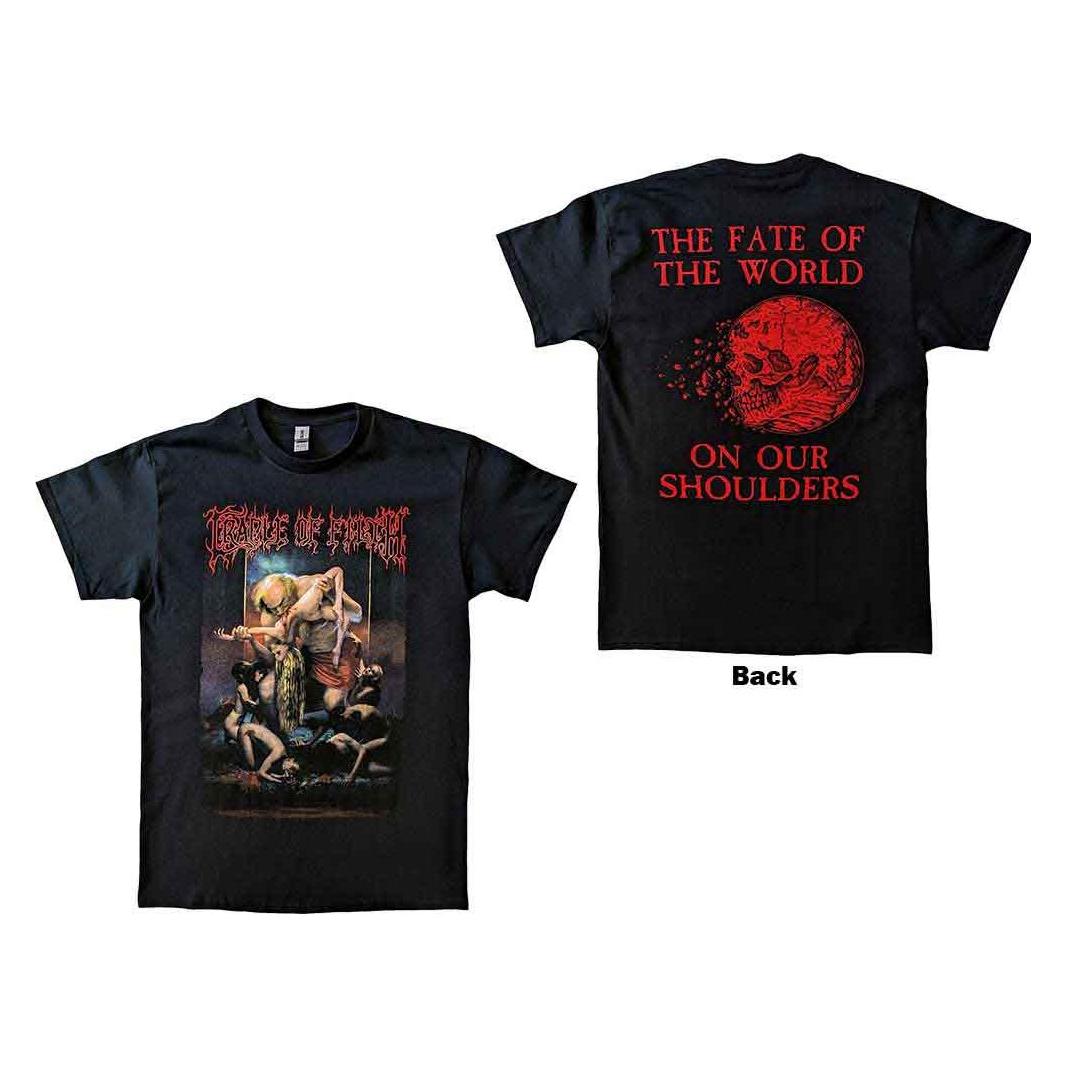 Cradle Of Filth, Herren, Shirts, Existance Is Futile Saturn, Schwarz