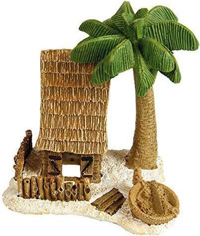 Zolux maison avec cocotier miniature (Décoration, autres bâtiments)