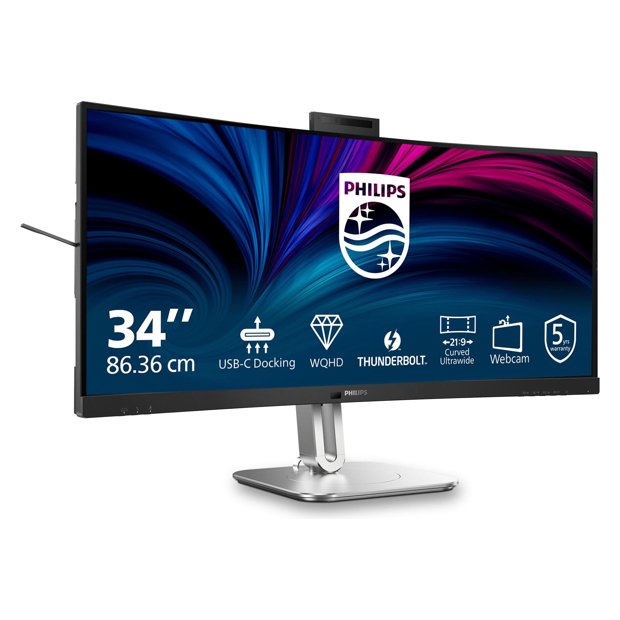 Philips 34B2U6603CH (3440 x 1440 Pixel, 34"), Monitor, Grau
