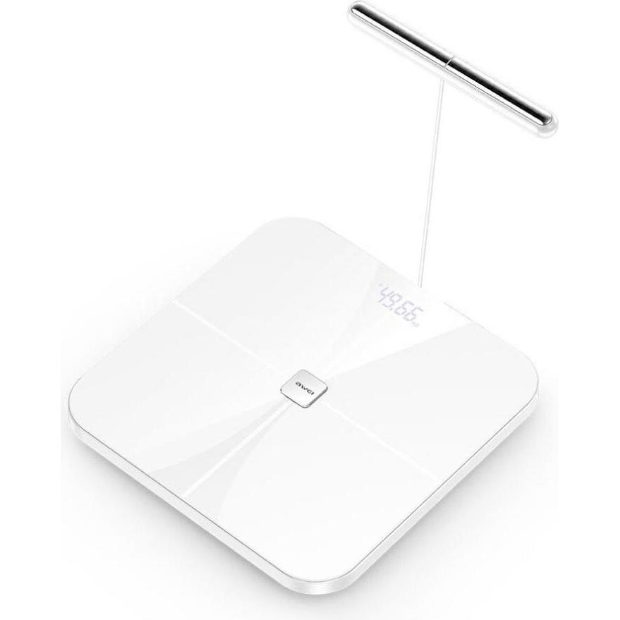 Awei, Bilancia pesapersone, SS1 Multifunctional Body Scale Bluetooth 5.0 500mAh White