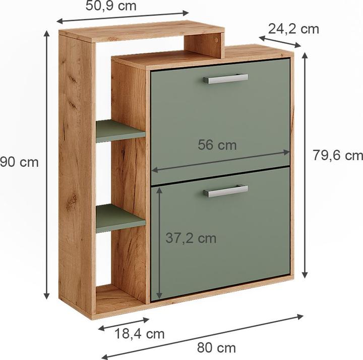 Actual product image Vicco Orlando (80 x 24.20 x 90 cm)
