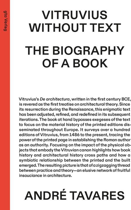 Immagine prodotto Vitruvius Without Text (Inglese, André Tavares, 2022)