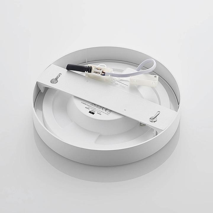 Image du produit Prios Edwina LED plafonnier, blanc, 22,6 cm (1380 lm)