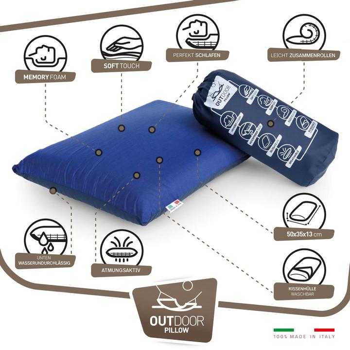 Produktbild Lotus Bettwaren Outdoor Memory Kissen (50 x 35 x 13 cm)