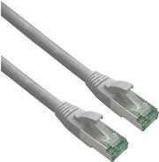 Actual product image Helos GRS certified Cat 6a patch cable with Cat 7 raw cable TPE grey 1.0m (S/FTP, CAT7, 1 m)