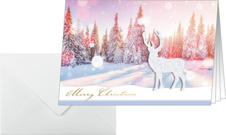 Actual product image Sigel Christmas card Snow Deer A6, 10 pieces (1 pcs.)