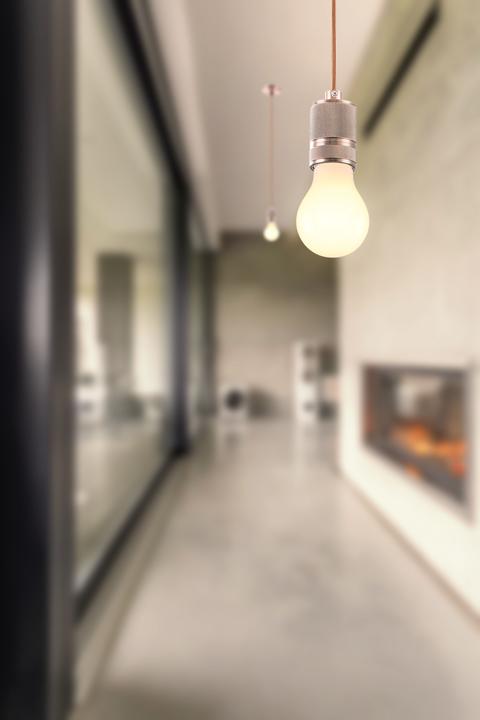 Produktbild Globo LED Leuchtmittel silber metallic 1xE27 LED (E27, 6 W, 10 x, F)