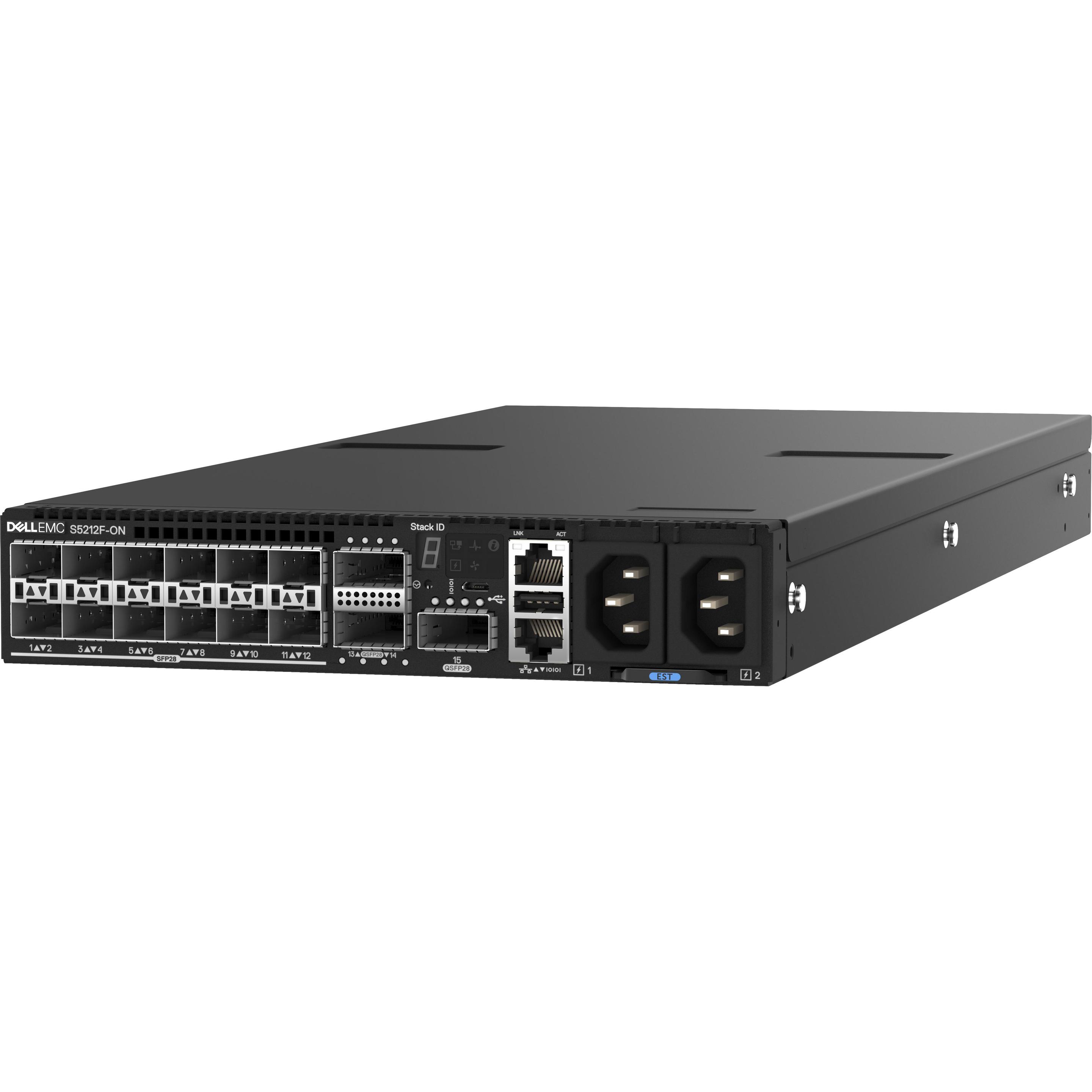 Dell SFP28 Switch S5212F-ON 15 Port (15 Ports), Netzwerk Switch, Schwarz