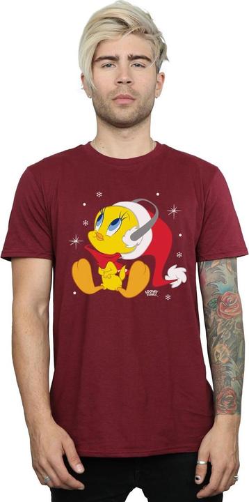 Immagine prodotto Looney Tunes Christmas Tweety Maglietta Uomo (XXL)