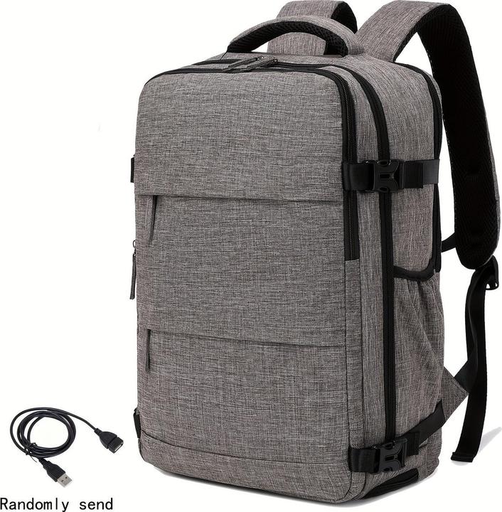 Only-Bags.Store Zaino da viaggio con scomparto per le scarpe, borsa espandibile, zaino per computer portatile con