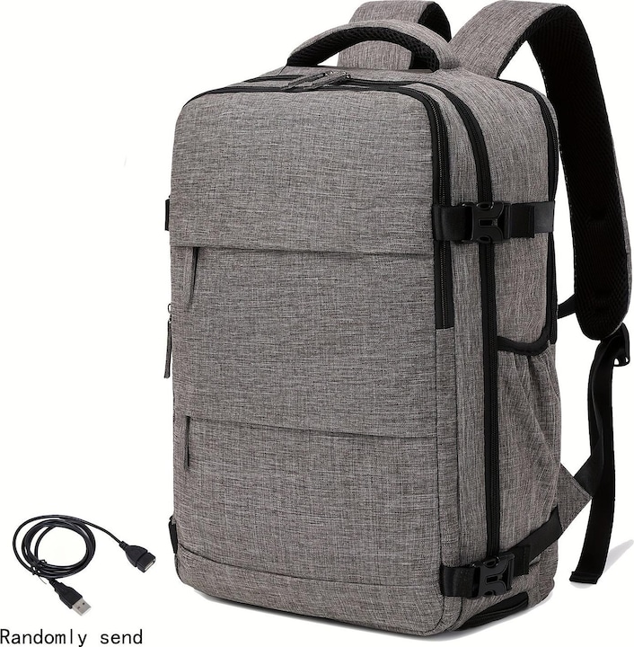 Immagine prodotto Only-Bags.Store Zaino da viaggio con scomparto per le scarpe, borsa espandibile, zaino per computer portatile con