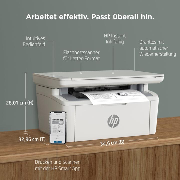 Produktbild HP LaserJet MFP M140w (Laser, Schwarz-Weiss)