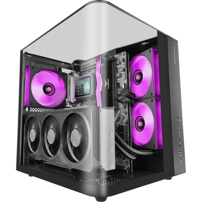 Mars Gaming Nero Mcinfiniolite (Atx, Matx, Mini-Itx), Case Pc,