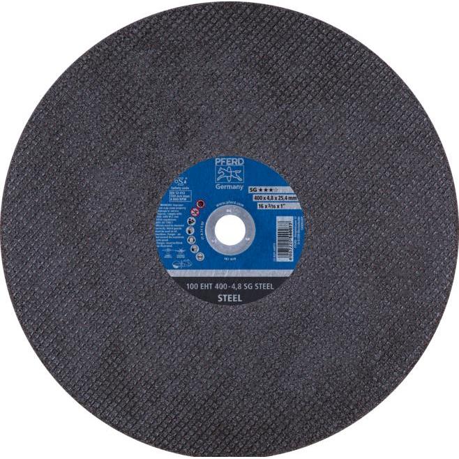 Pferd, Sägeblatt, Trennscheibe Trennschleifer EHT 400x4,8x25,4 mm SG STEEL für Stahl (100 m/s)