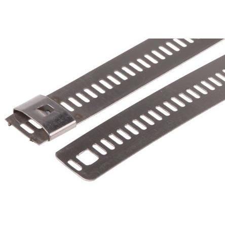 Rs Pro, Kabelbinder, Kabelbinder Edelstahl 610x12mm (Metallkabelbinder, 610 mm, 100 Stk.)