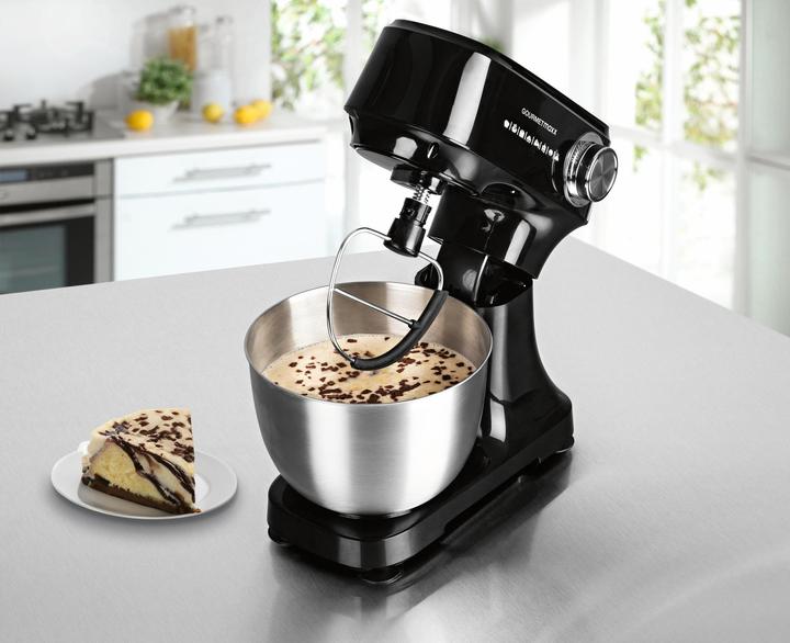 Produktbild Gourmetmaxx Küchenmaschine Schwarz, Funktionen: Schlagen, Rühren (600 W, 3.50 l)