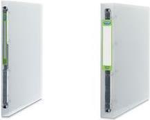 Actual product image Elba Ring binder "2nd Life", DIN A4, 4-ring, PP, colourless Cover made of 100% recycled PP, spine width: (A4+, 40 mm, 1 Piece)
