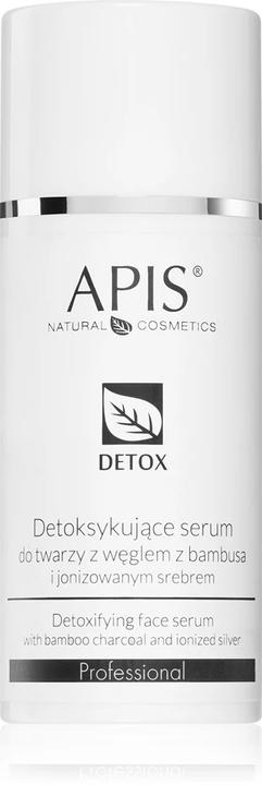 Actual product image Apis Natural Cosmetics APIS Detox Serum detoksykujące serum do twarzy z węglem z bambusa i jonizowanym srebrem 100ml (100 ml)
