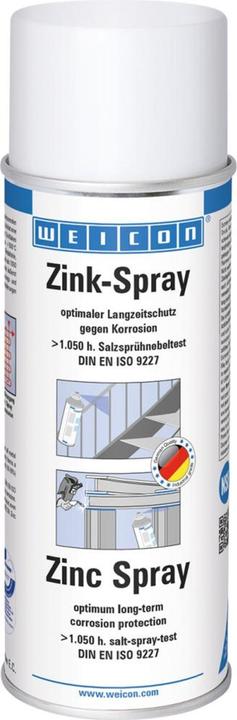 Weicon Zinc Spray 400ml (400 ml, similaire à RAL 9006)