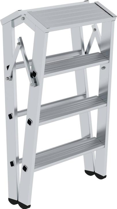 Produktbild Munk Klapppodest beidseitig begehbar 2x4 Stufen (Trittleiter, 96 cm)