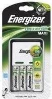 Productafbeelding Energizer Herladen Maxi (4 Pcs., AA, 2000 mAh, Oplaadbare batterijen + lader)