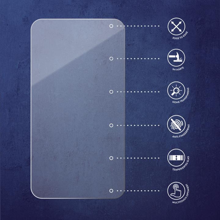 Produktbild Savvies Full-Screen Displayschutz Panzerglas Schutzglas (2 Stück, Apple iPhone 15 Pro)