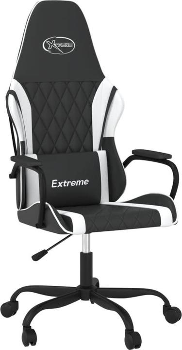 Image du produit vidaXL Gaming-Stuhl mit Massagefunktion Schwarz und Weiss