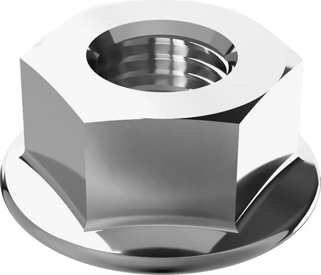 Produktbild Offgridtec Flanschmutter mit Sperrverzahnung DIN6923 A2 V2A Edelstahl 25 Stk. M16 (M16)
