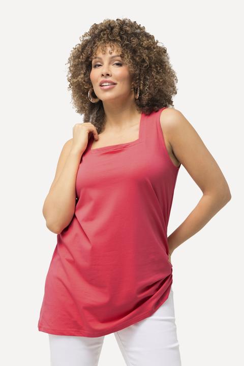 Actual product image Ulla Popken Essential Square Neck Stretch Cotton Tank (46, 48)