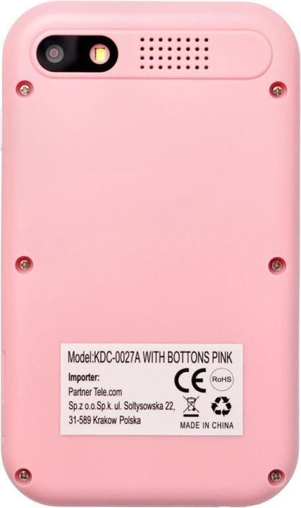Produktbild Burga Consumer electronics OEM Gaming phone for kids with IPS display 2,4" with buttons KDC-0027A pink