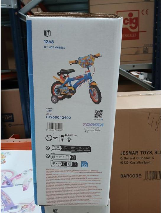 Actual product image Toimsa Rower dziecięcy 12 HOT WHEELS 1268 (12")