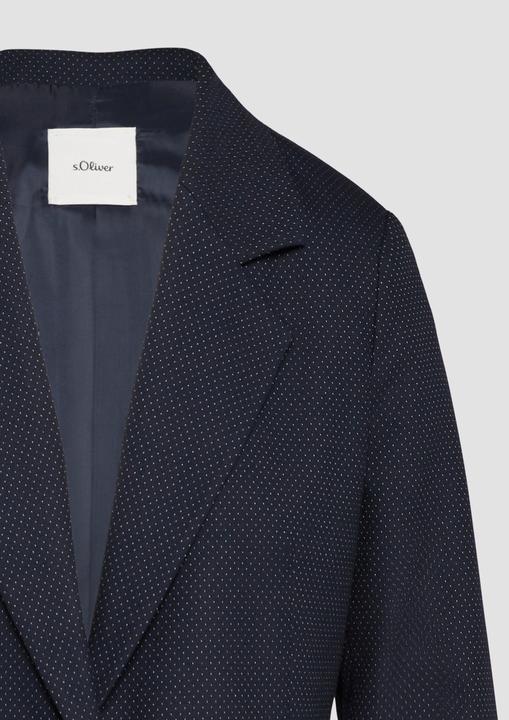 Produktbild S.Oliver Indoor-Blazer Fein gepunkteter Blazer mit grossen Taschen (34)