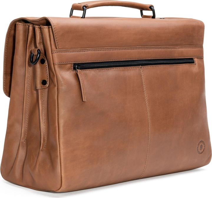 Image du produit Farmhood Serviette Nashville XXL 3 compartiments cuir 39 cm