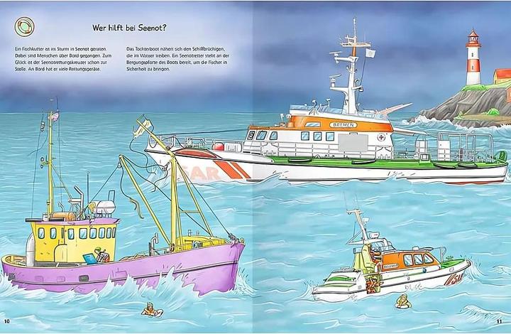 Actual product image Ravensburger Why? Why? Why? Sticker booklet: Emergency vehicles