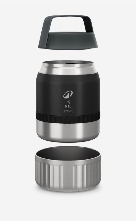 Immagine prodotto Quechua Lebensmitteldose Edelstahl Isolierend Camping Wandern Trekking - 900 - 0,8 l (0.80 l)