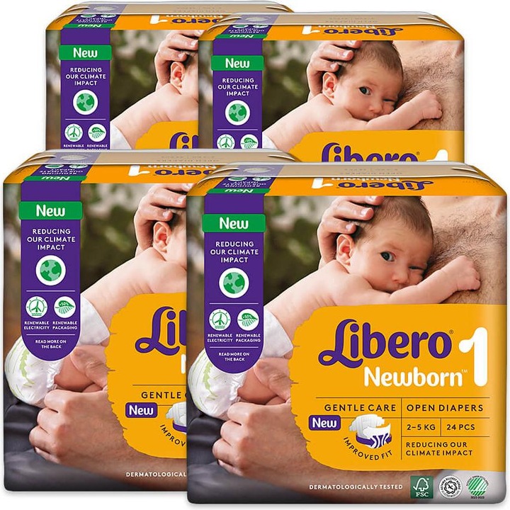 Produktbild Libero Newborn 1 (Gr. 1, Halbmonatsbox, 96 Stück)