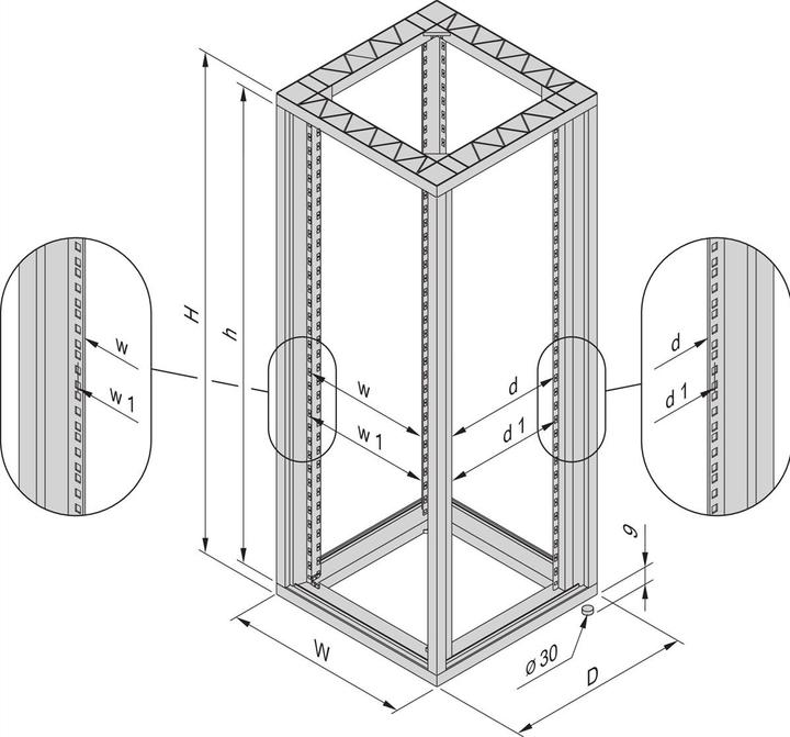 Produktbild Schroff Eurorack (38 HE, 19 Zoll Rack)