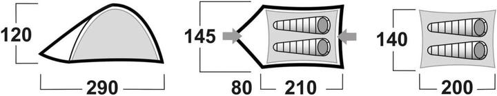 Actual product image Husky Bizam 2 Plus (Dome tent, 3.60 kg, 2 persons)