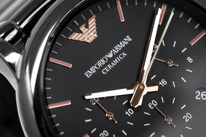 Produktbild Emporio Armani Luigi Ceramica Chronograph Herrenuhr (Analoguhr, 43 mm)