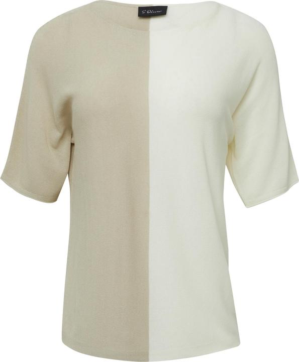 Produktbild s.Oliver Strickpullover Feiner Strickshirt in Colour-Blocking-Optik (36)