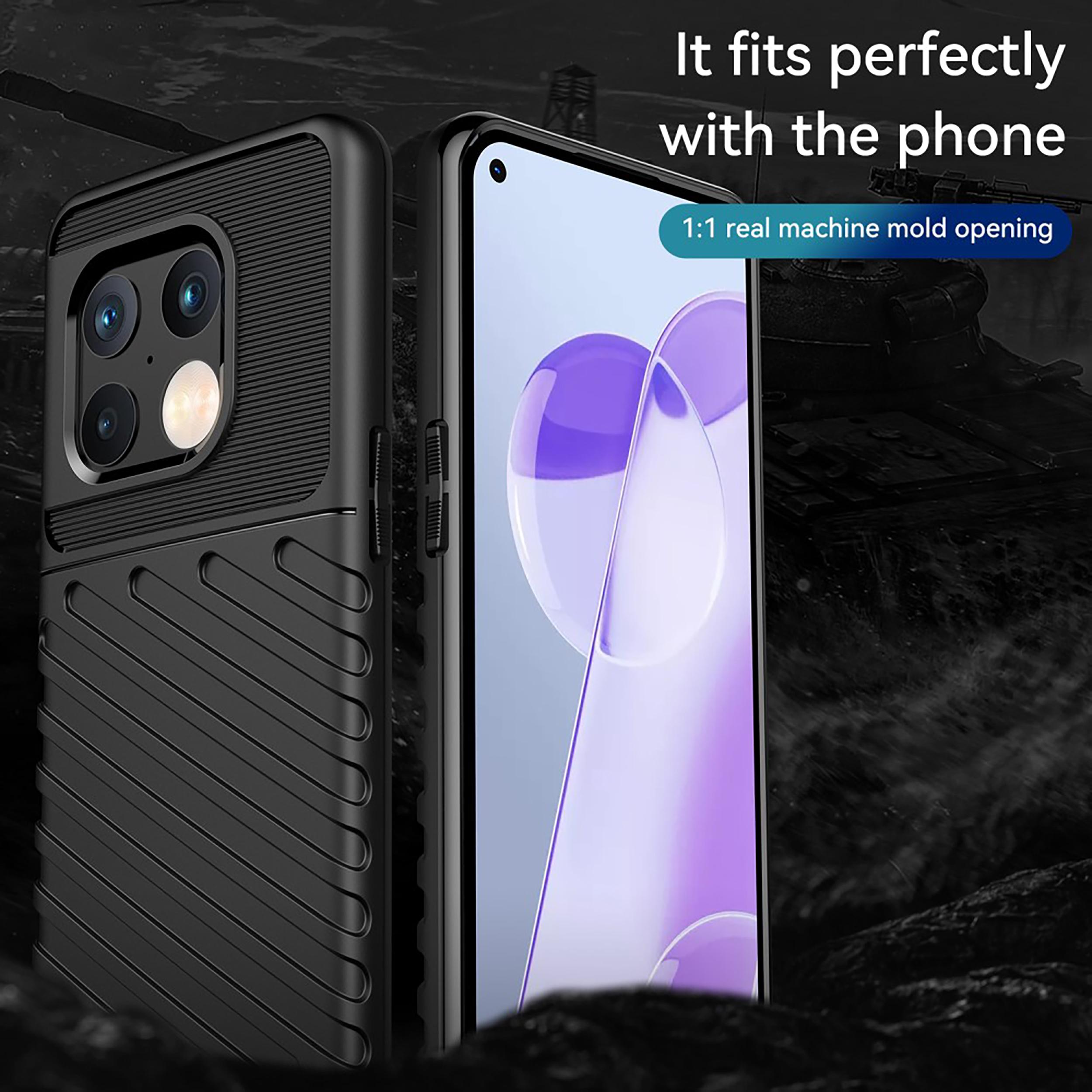 Thumbnail - Cazy Hülle Kompatibel mit OnePlus 10 Pro - Schützhulle Griff Back Cover TPU - (OnePlus 10 Pro), Smartphone Hülle, Schwar...