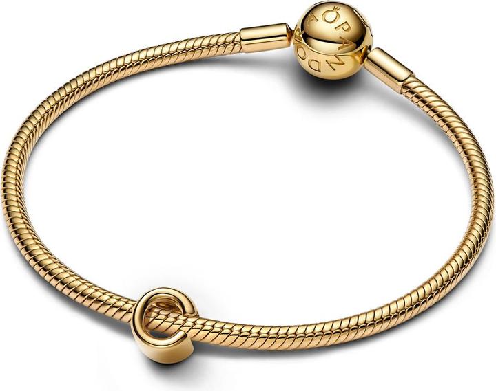Image du produit Pandora Charm Lettre C Plaqué Or (Plaqué or, Métal)
