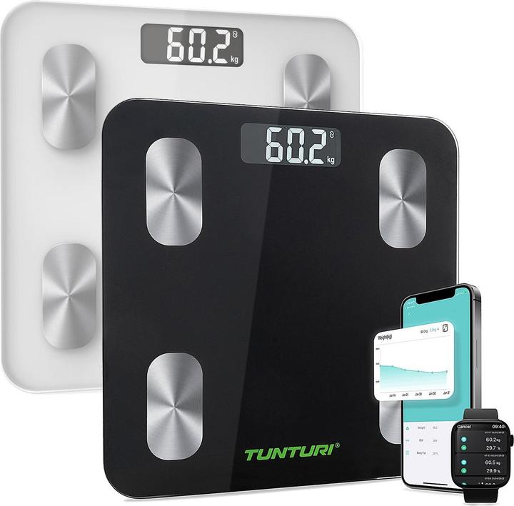 Produktbild Tunturi SC30 Intelligente Analyse-Waage mit APP (180 kg)