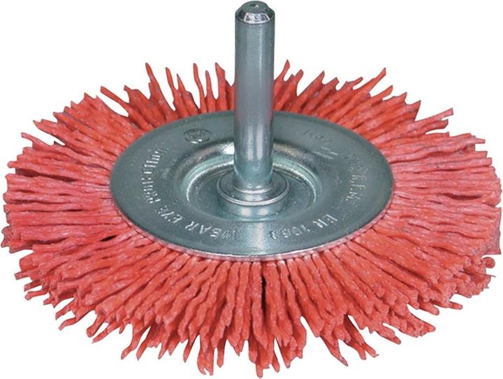 Actual product image Tecwerk Round brush dm 75 mm nylon granulation 80 10 mm 4500 min-¹ (80)