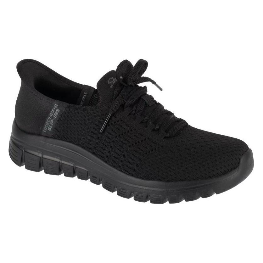 Skechers, Vrouwen, Sneakers, Slip-ins Graceful First Blush Zwart, Zwart, (35.5)