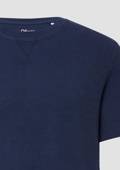 Produktbild S.Oliver T-Shirt Strukturiertes T-Shirt mit Crew Neck (M)