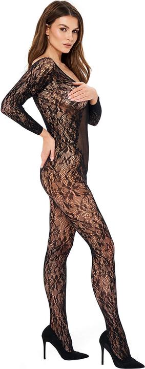 Produktbild Kotek BG004 bodystocking black S/M/L, Hochwertiges, elastisches Material für eine schmeichelhafte Passform (S, M, L)