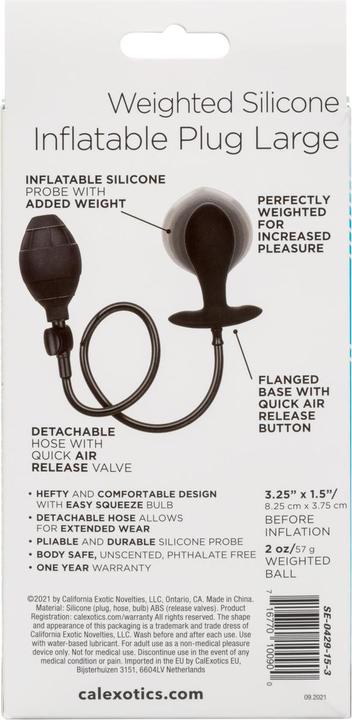 Produktbild CalExotics Weighted Silicone Inflatable Plug Large