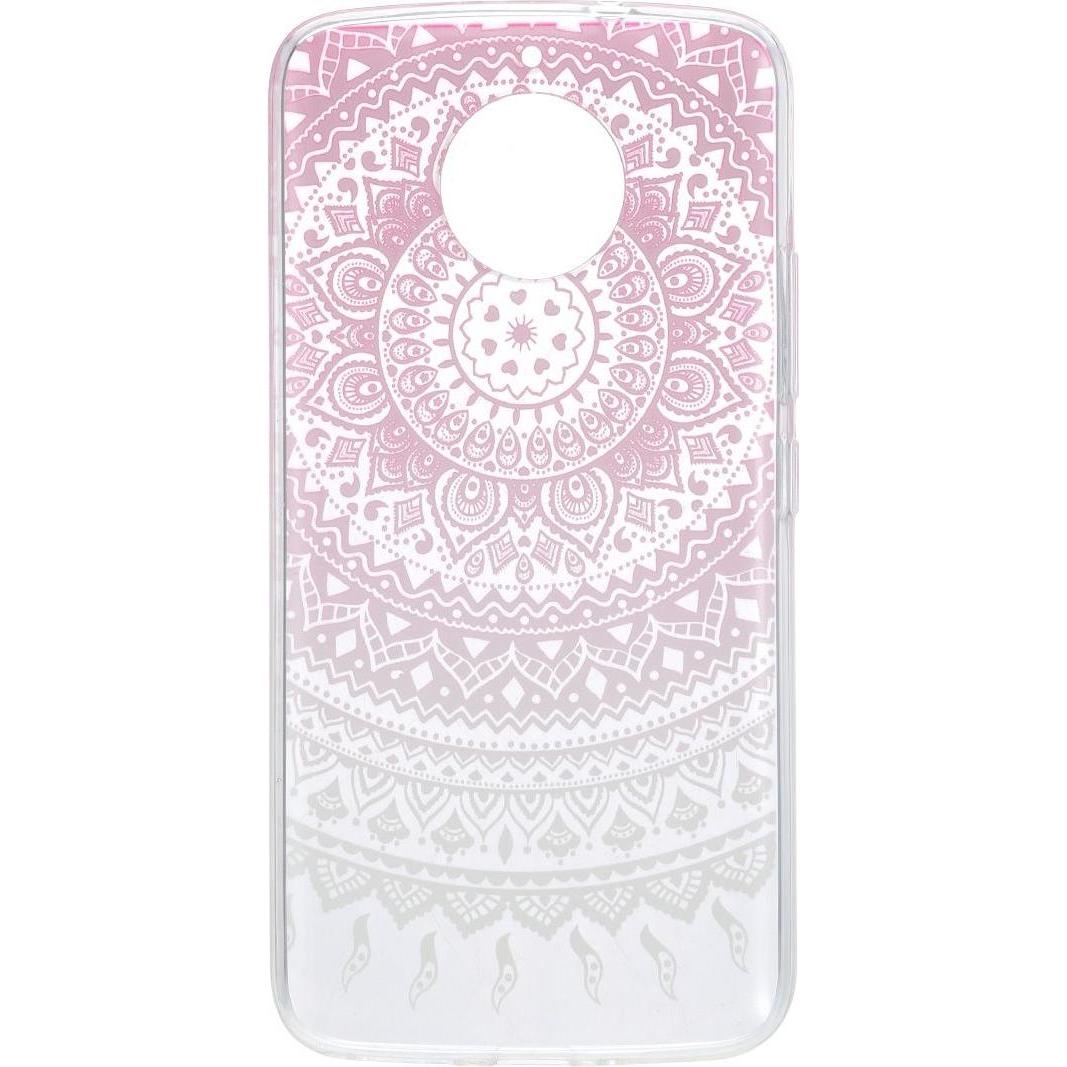 König Design Henna Cover für Handy Motorola Moto E4 Plus Case Schutz Hülle Silikon Sonne Pink (Motorola Moto E4 Plus), S...
